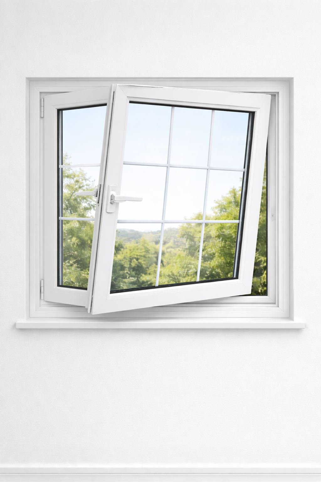 Upvc tilt & turn windows with Georgian glass
